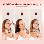 7 Color Red Light Therapy Facial Massager with Heat Vibration