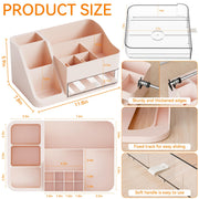 Large Makeup Organizer with Brush Holder