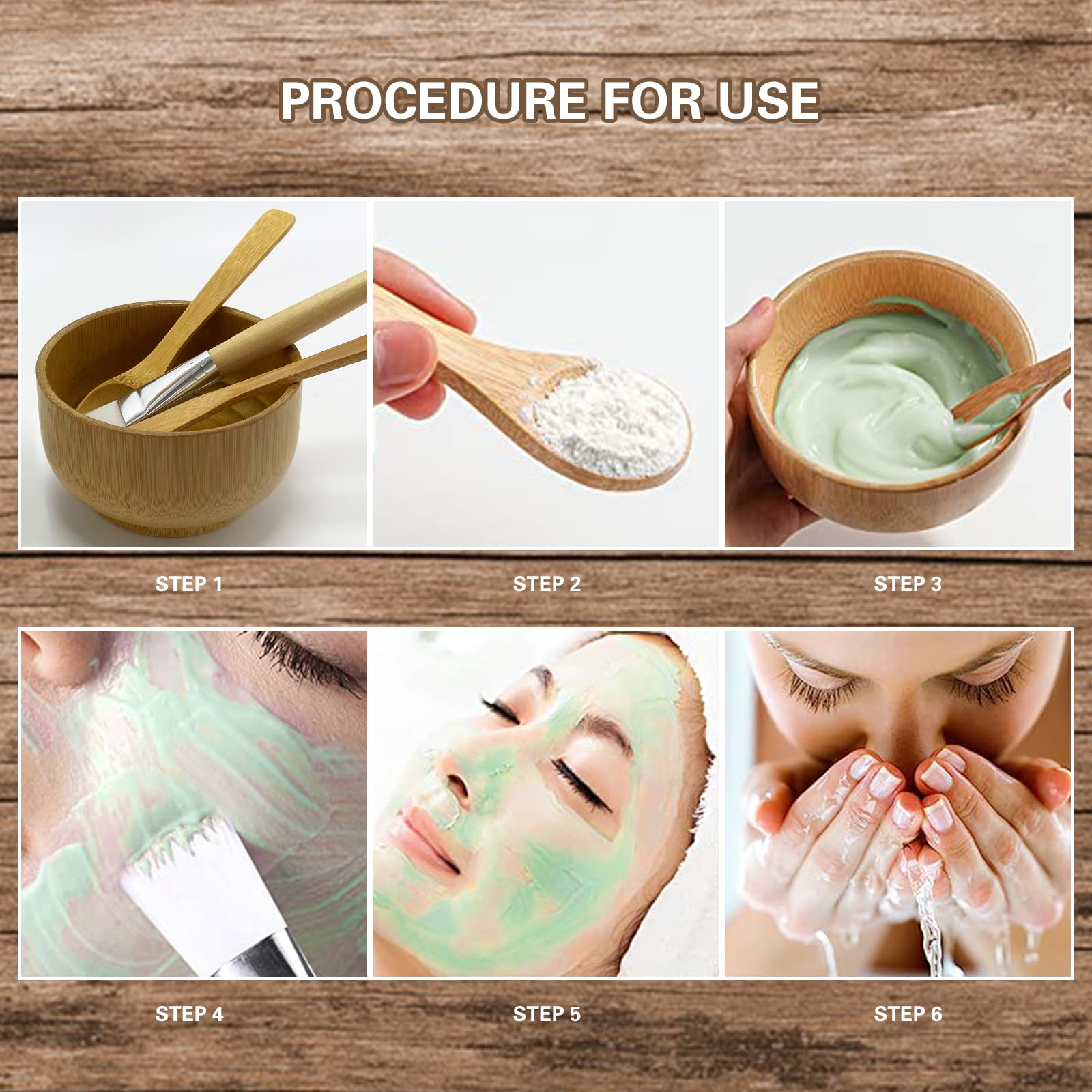 Face Mask Mixing Bowl Set