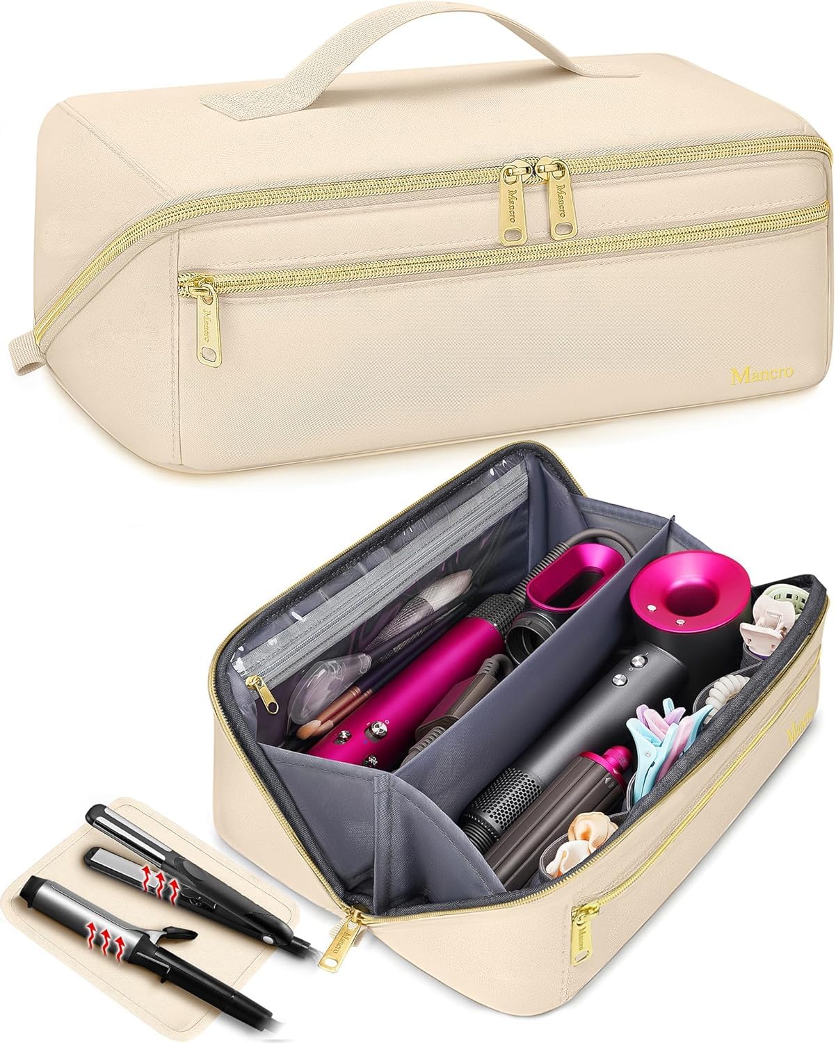 Hot Hair Tools Travel Bag with Heat Resistant Mat