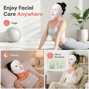 7 Color LED Light Therapy Face Mask Red Light Anti Aging Device