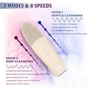 Deep Cleansing Soft Silicone Facial Brush Rechargeable Waterproof