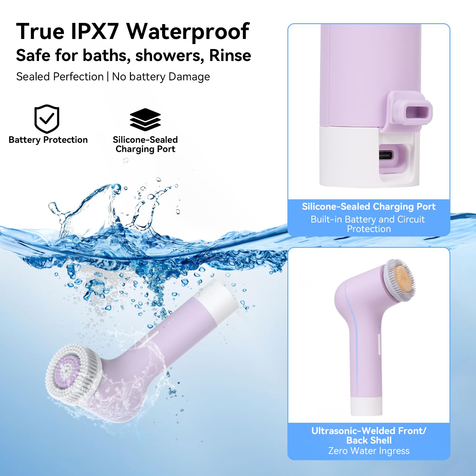 Electric Facial Cleansing Brush Exfoliating Tools