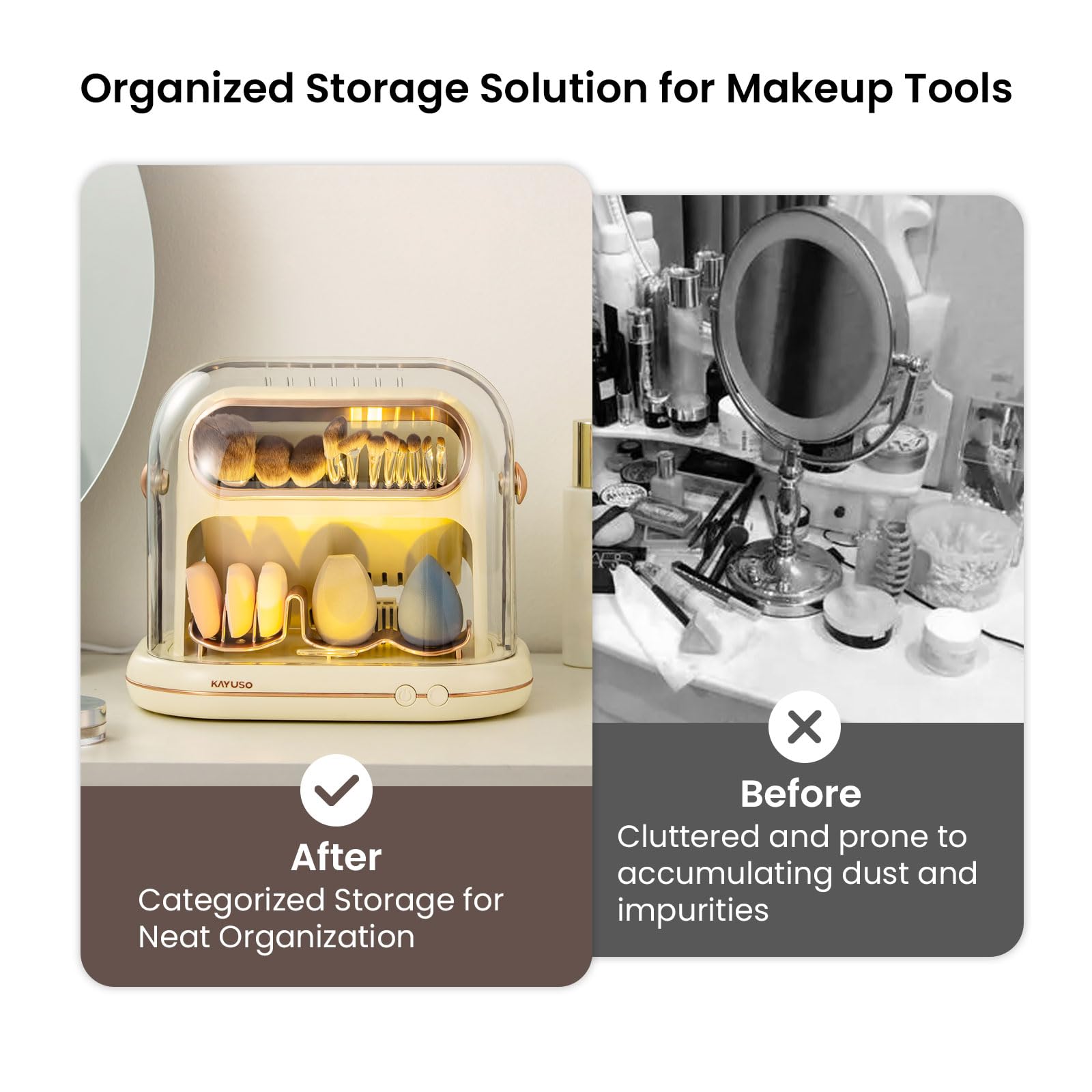 Automatic Electric Makeup Brush Dryer Storage and Cleaning Tool