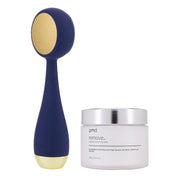 Heated Silicone Facial Cleansing Brush with Metal Massager