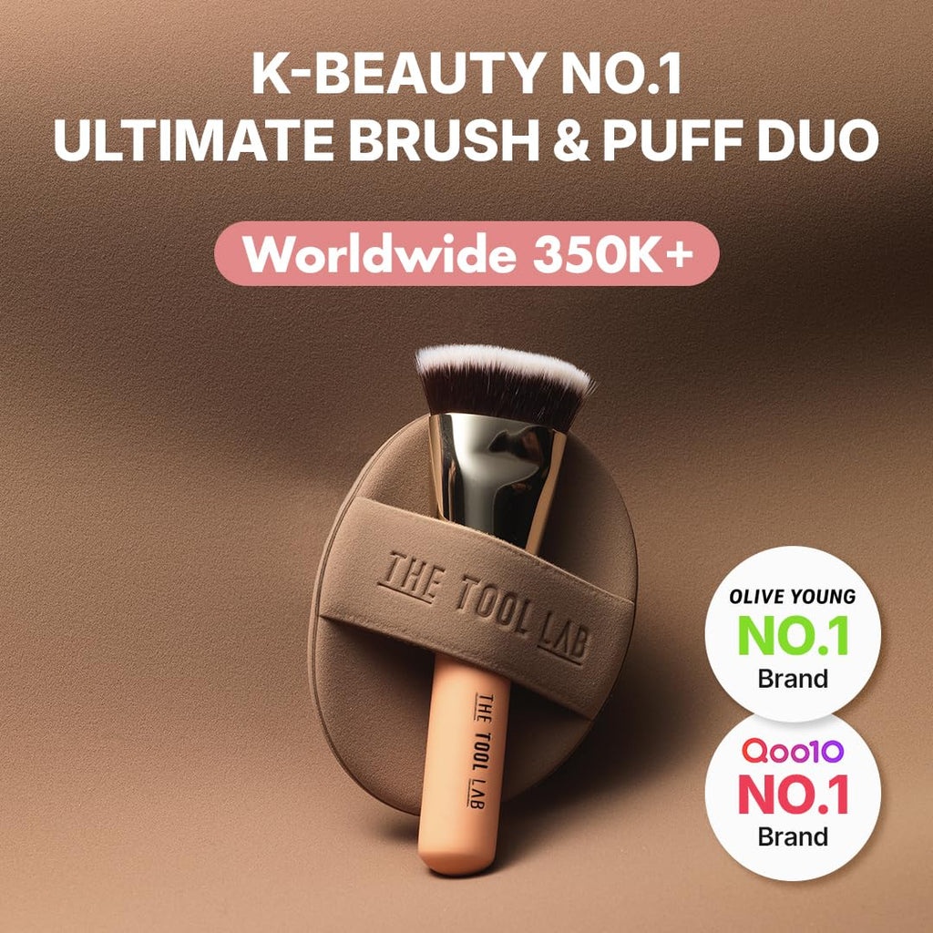 All Day Cover Duo with Flat Top Brush Sponge and Portable Case