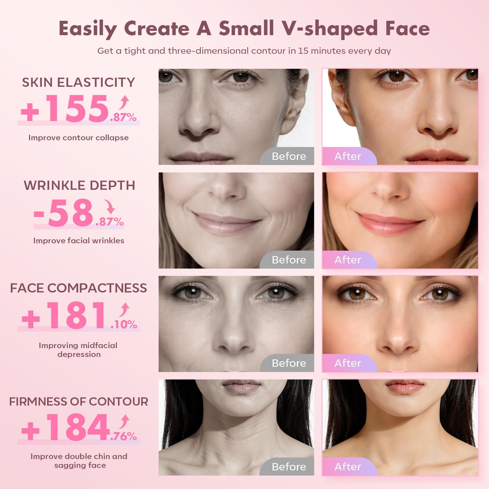 Wireless Face Massager Tool for Skin Lifting and Slimming