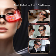 Rechargeable Red Light Eye Massager for Dark Circles Eye Bags Wrinkles