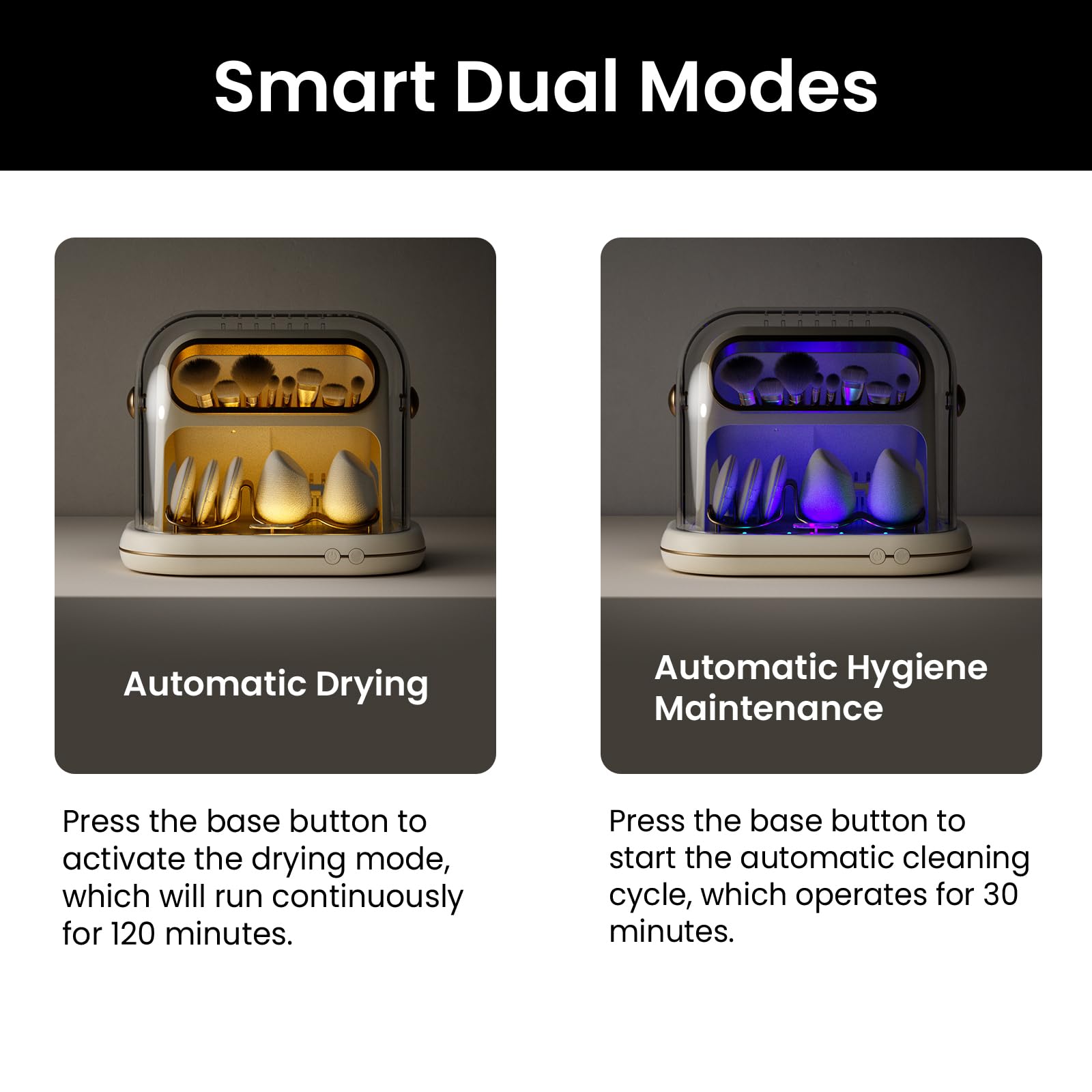 Automatic Electric Makeup Brush Dryer Storage and Cleaning Tool