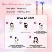 6 in 1 Red Light Facial Wand with Microcurrent Thermal Massage