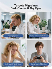 Heated Eye Mask for Migraine Eye Strain and Sleep Relief