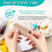 Biodegradable Kraft Paper Lip Balm Tubes for Balm and Solid Perfume