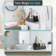 Wooden Hair Tool Organizer Wall Mount Holder