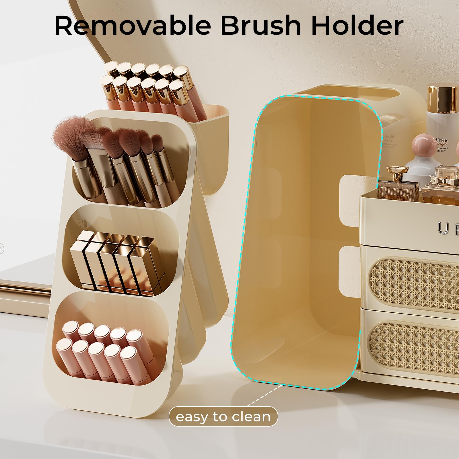 Makeup Organizer with Drawers for Skincare and Cosmetics