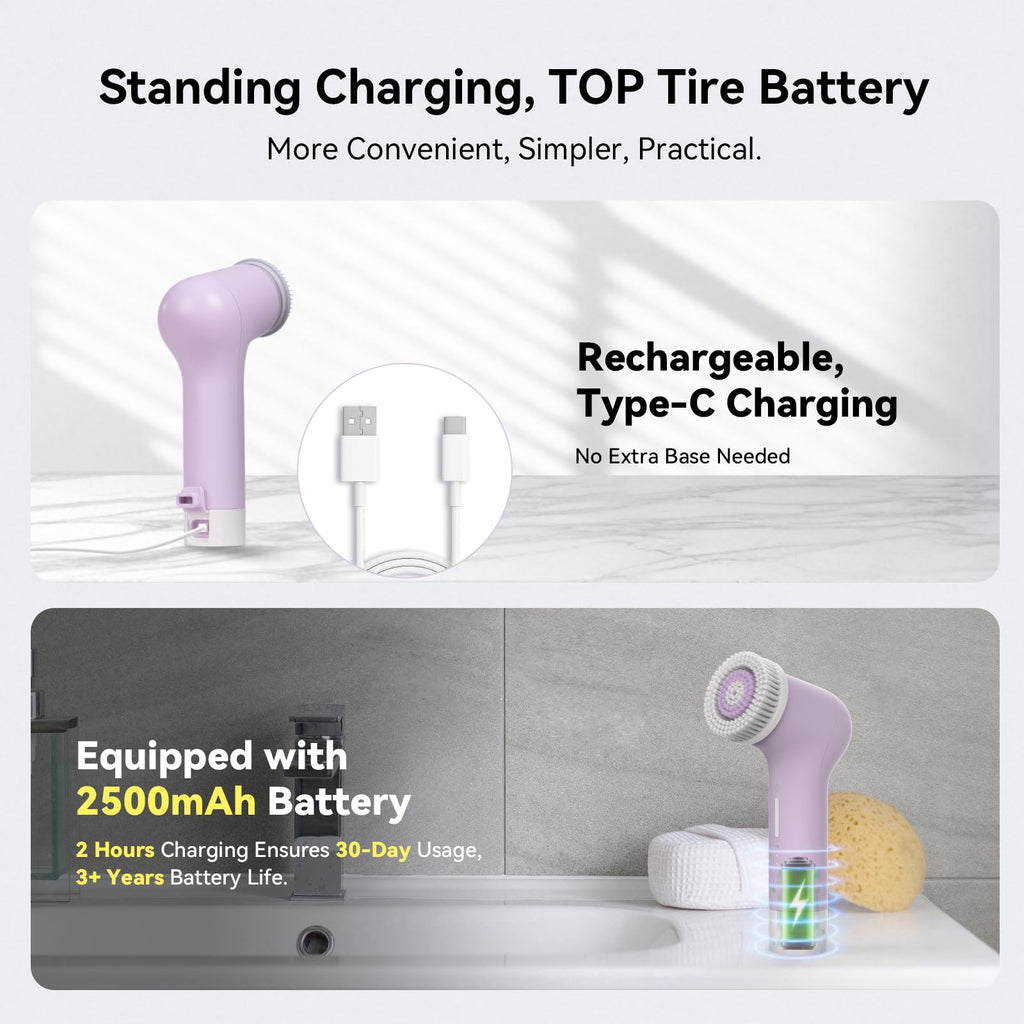 Electric Facial Cleansing Brush Exfoliating Tools