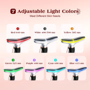 7 Color Red Light Therapy Facial Massager with Heat Vibration