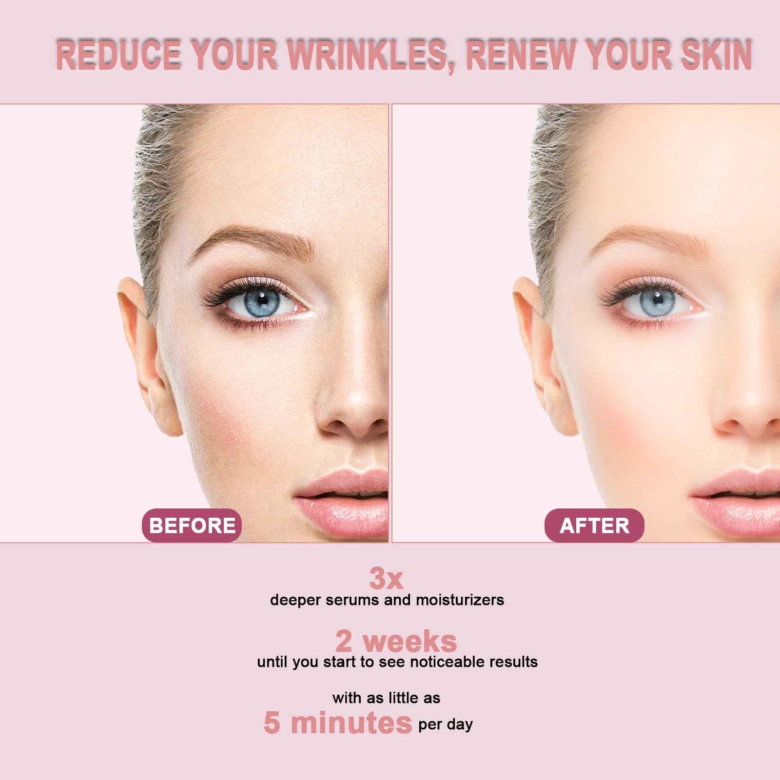 6 in 1 Red Light Facial Wand with Microcurrent Thermal Massage