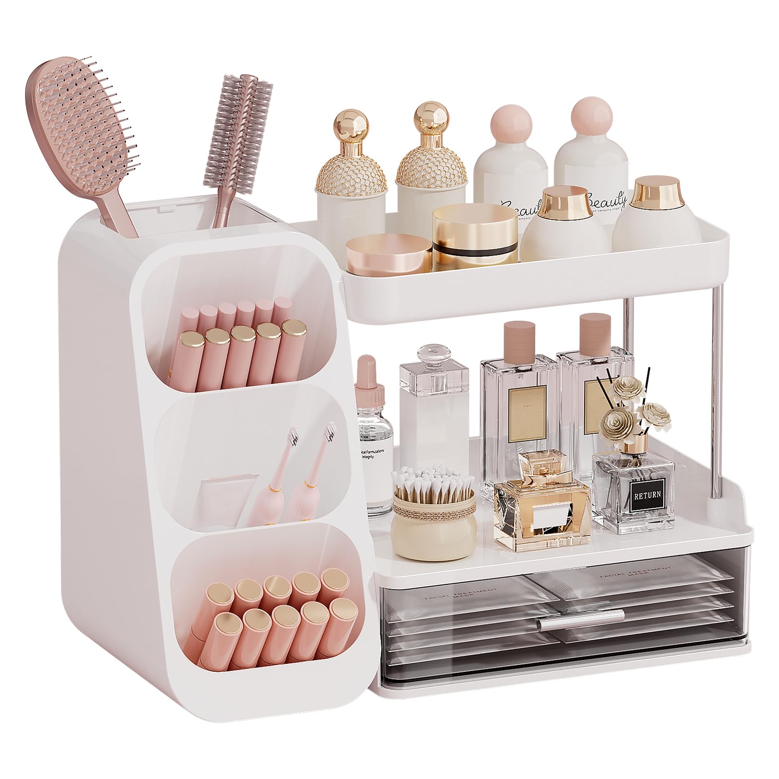 Makeup Organizer with Drawers for Skincare and Cosmetics