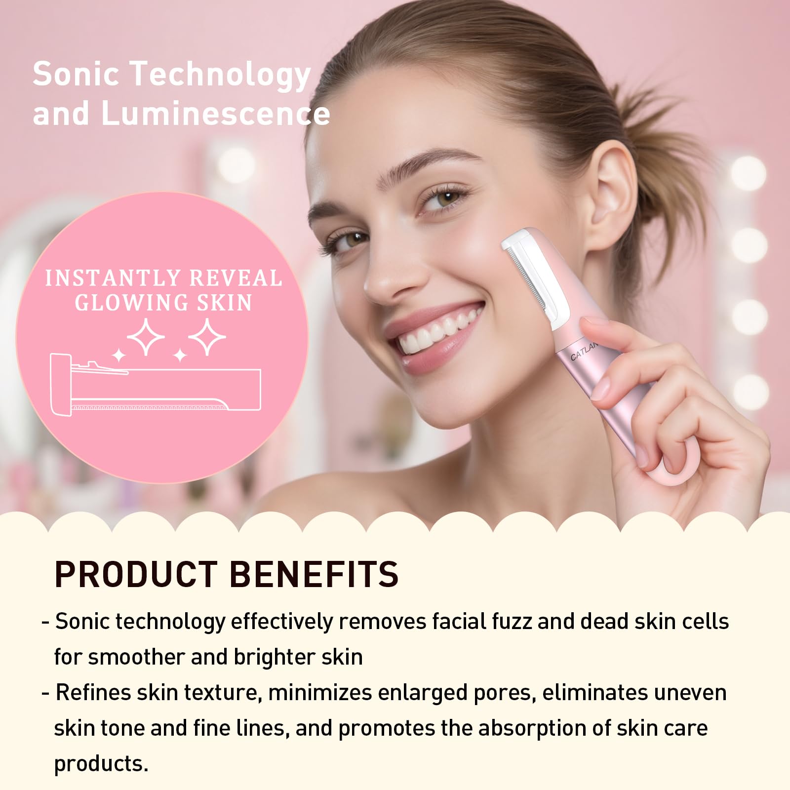 Facial Dermaplane Razor for Peach Fuzz Removal