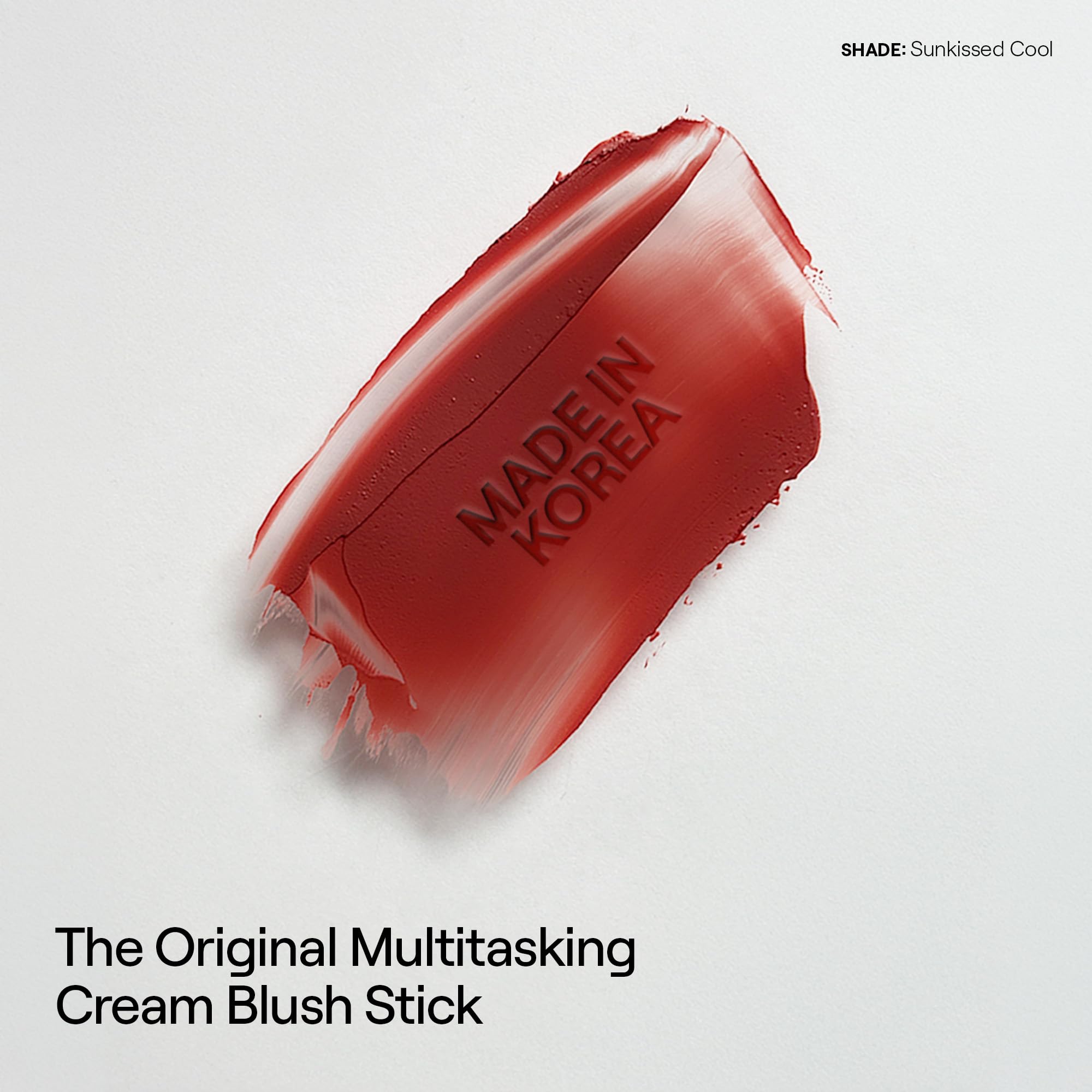 Three in One Matte Blush Stick for Cheeks Eyes Lips Cream Powder Blur
