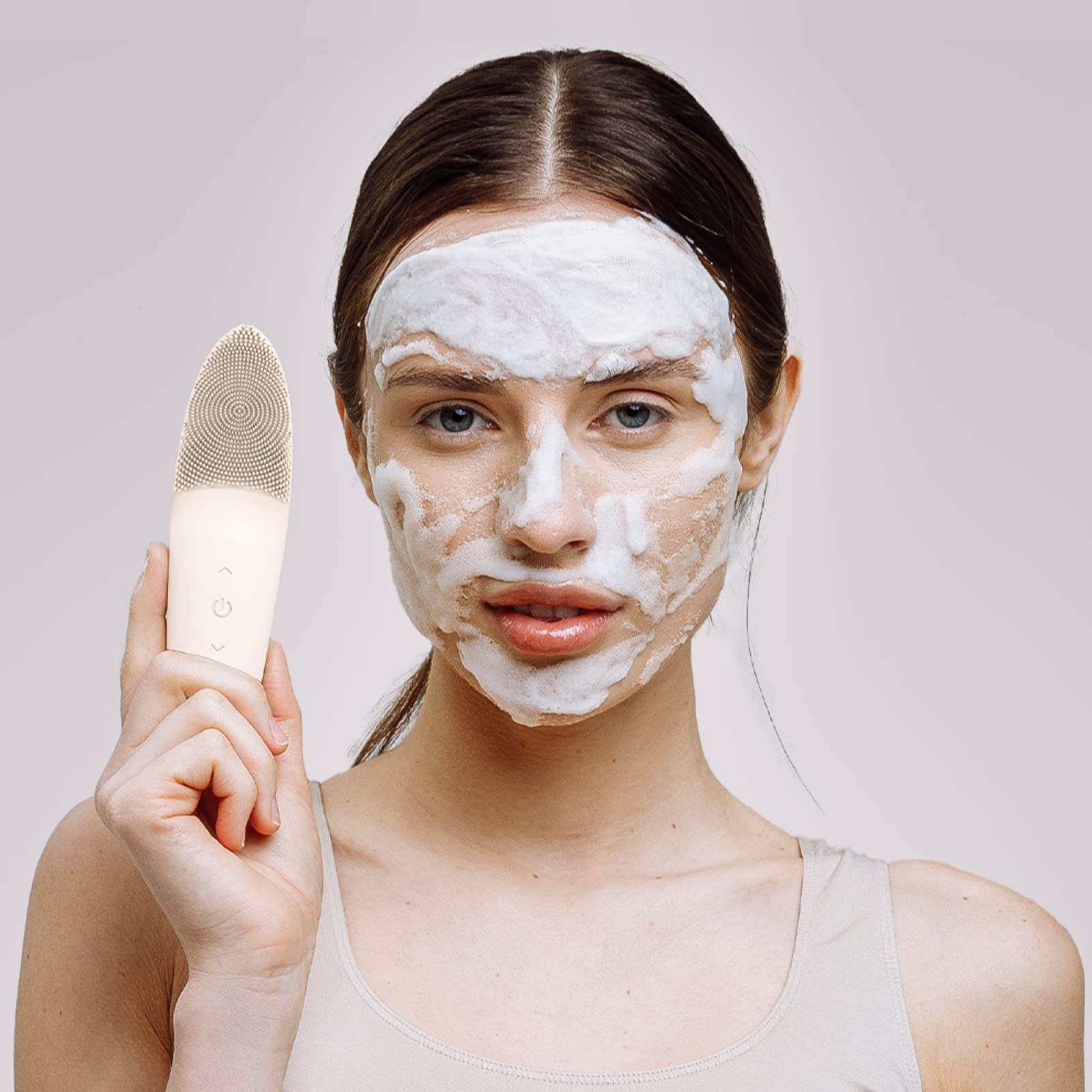 Deep Cleansing Soft Silicone Facial Brush Rechargeable Waterproof