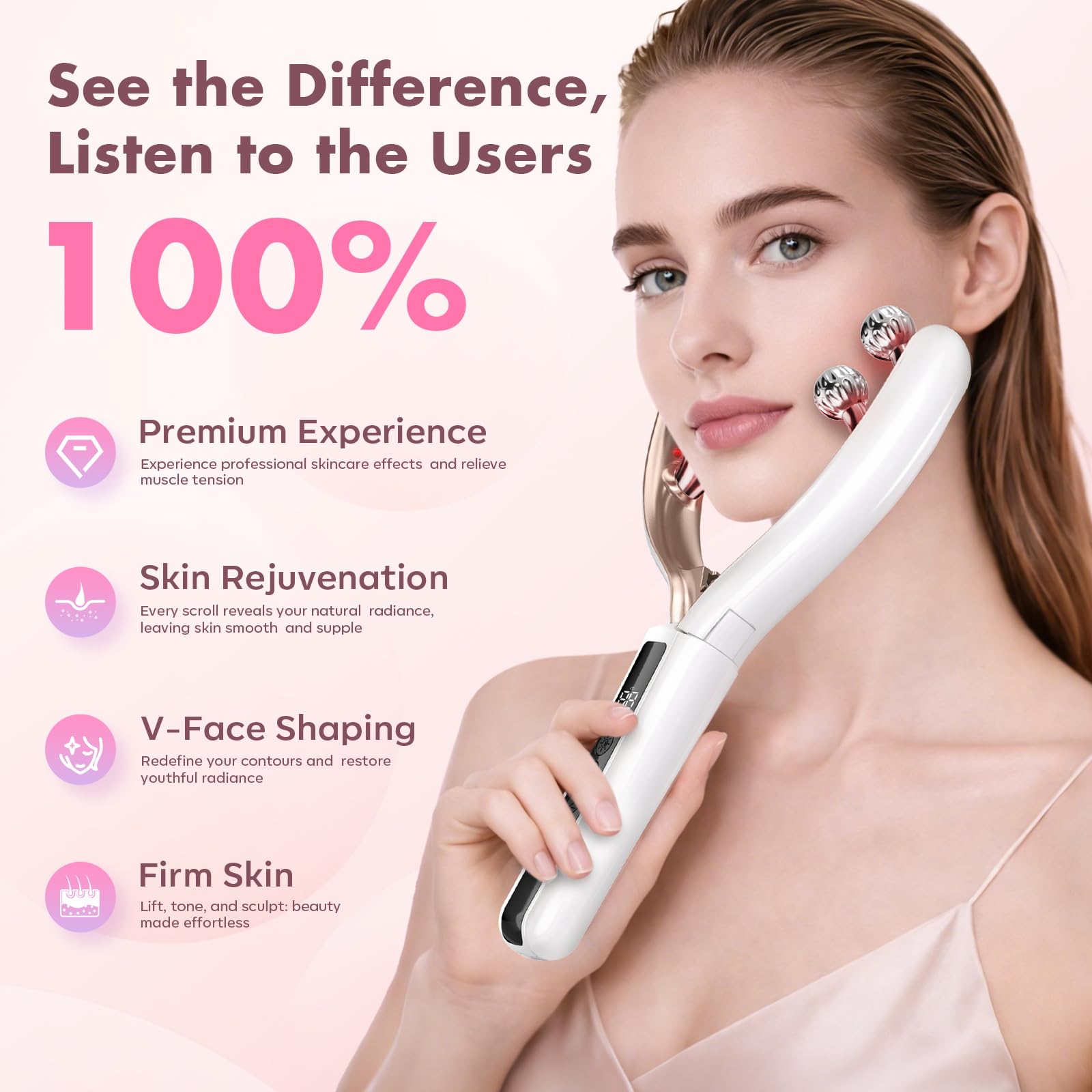 Wireless Face Massager Tool for Skin Lifting and Slimming