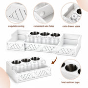 Expandable Hair Tool Organizer with Acrylic Holder Storage
