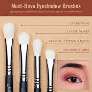 Premium Synthetic Eyeshadow Brush Set for Professional Makeup