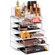 Acrylic Cosmetic Makeup and Jewelry Storage Case Display