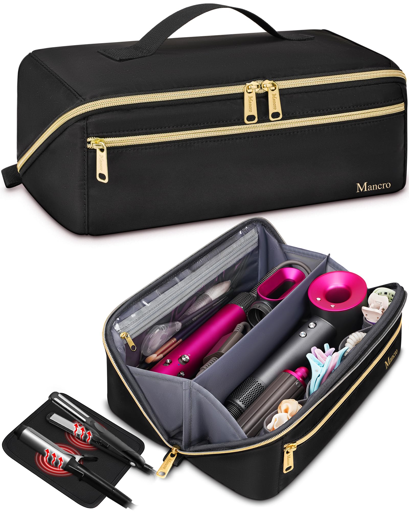 Hot Hair Tools Travel Bag with Heat Resistant Mat