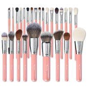 34 Piece Goat and Horse Hair Makeup Artist Brush Set with Large Holder
