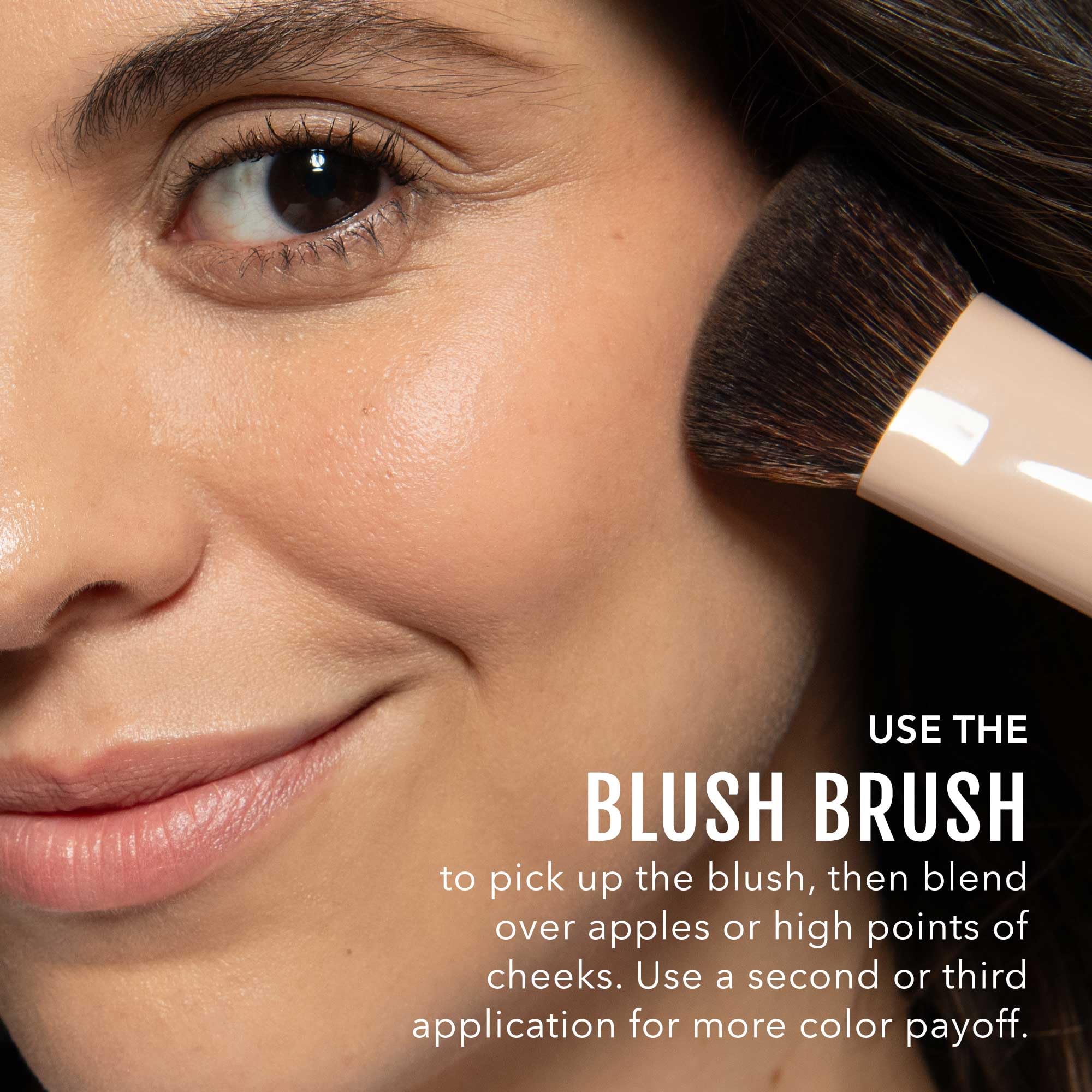 No Makeup Slanted Foundation Brush for Cream Liquid Powder Blending