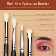 Premium Synthetic Eyeshadow Brush Set for Professional Makeup