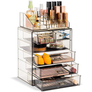 Acrylic Cosmetic Makeup and Jewelry Storage Case Display