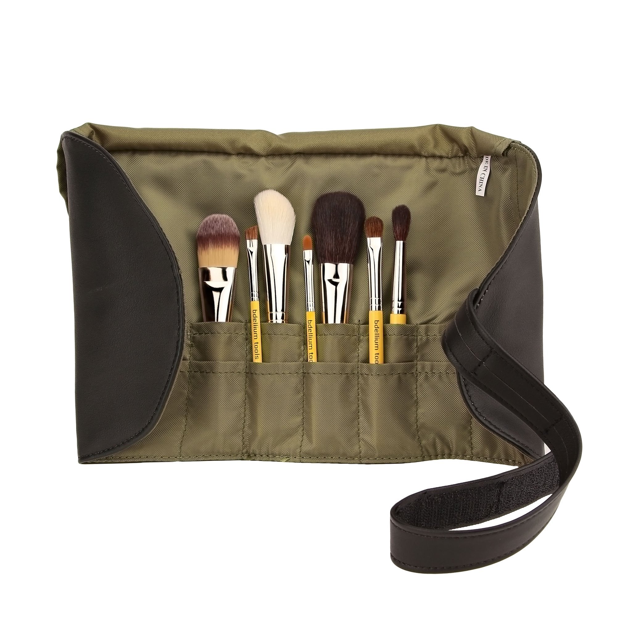 Professional Makeup Travel Brush Set with Roll Up Pouch