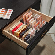 Clear Acrylic Makeup Palette Organizer with 7 Slots Storage