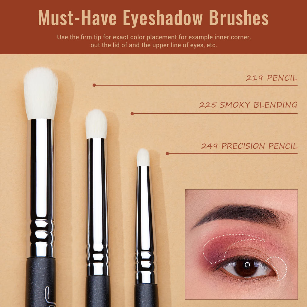 Premium Synthetic Eyeshadow Brush Set for Professional Makeup