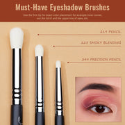 Premium Synthetic Eyeshadow Brush Set for Professional Makeup