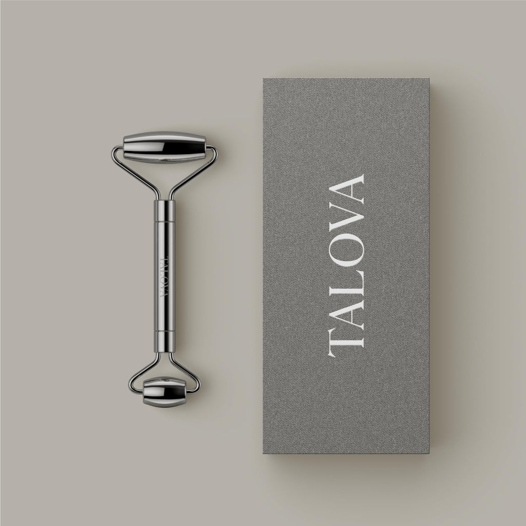 Stainless Steel Facial Roller for Eyes Jawline Neck and Chin