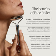 Stainless Steel Facial Roller for Eyes Jawline Neck and Chin