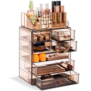 Acrylic Cosmetic Makeup and Jewelry Storage Case Display