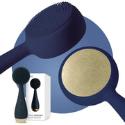 Heated Silicone Facial Cleansing Brush with Metal Massager