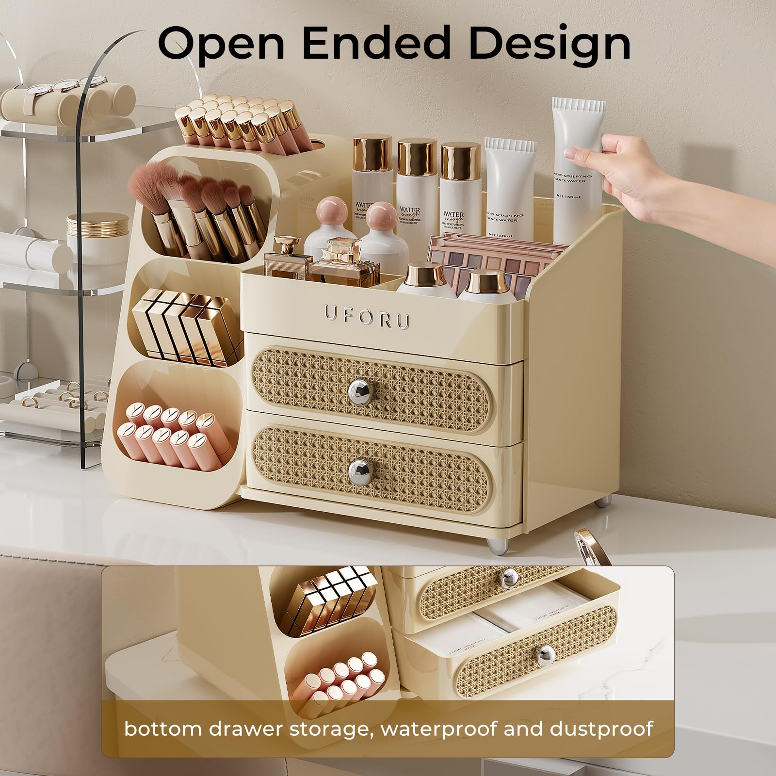 Makeup Organizer with Drawers for Skincare and Cosmetics