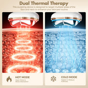 7 in 1 Red Light Face Neck Massager with Heat Cold Depuffing