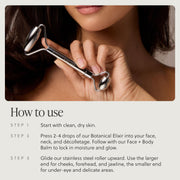 Stainless Steel Facial Roller for Eyes Jawline Neck and Chin