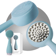 Heated Silicone Facial Cleansing Brush with Metal Massager