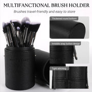 18 Piece Makeup Brush Set with Travel Holder Case