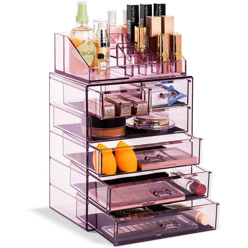 Acrylic Cosmetic Makeup and Jewelry Storage Case Display
