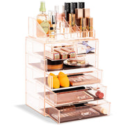 Acrylic Cosmetic Makeup and Jewelry Storage Case Display