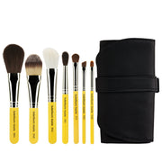 Professional Makeup Travel Brush Set with Roll Up Pouch